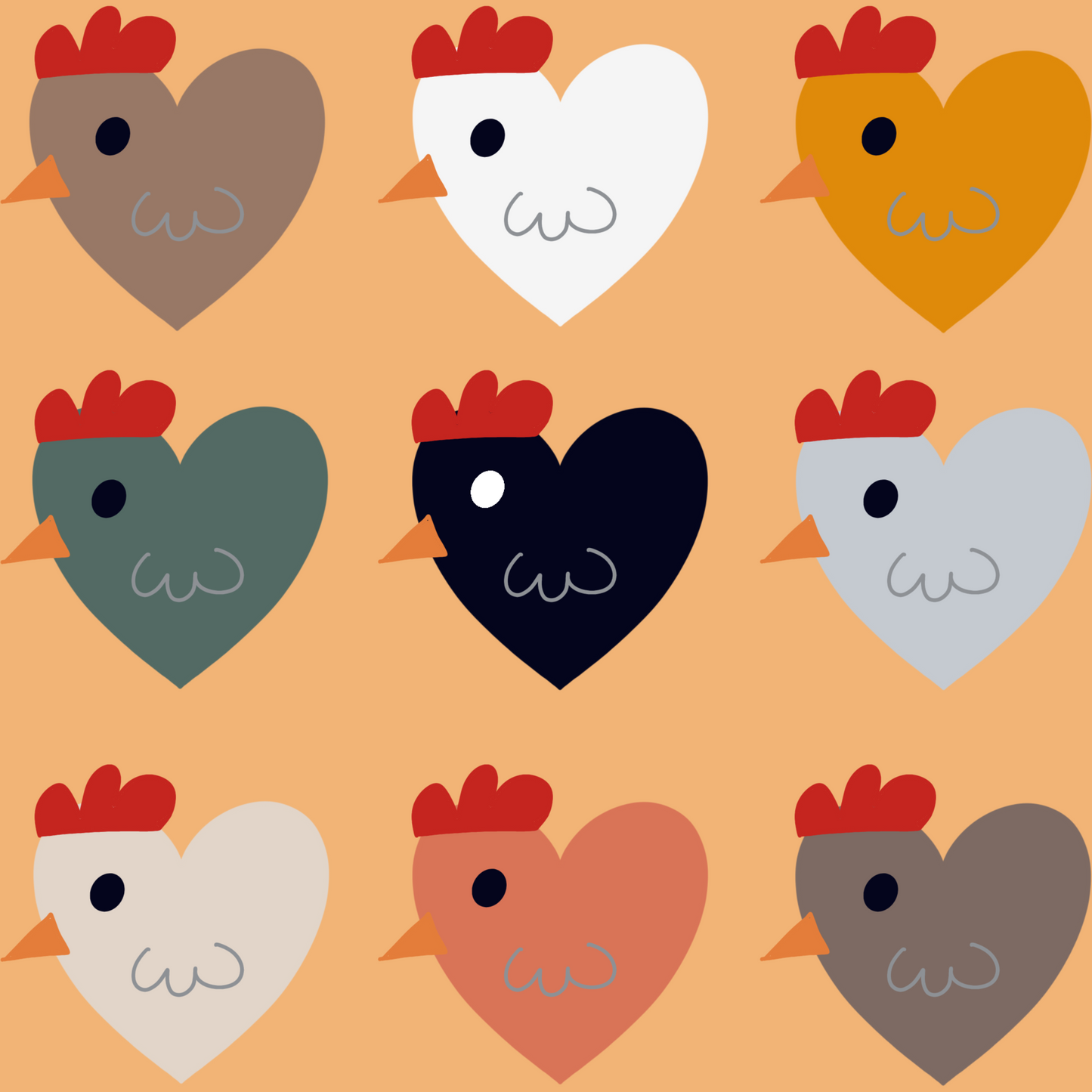 Chicken Hearts-seamless file