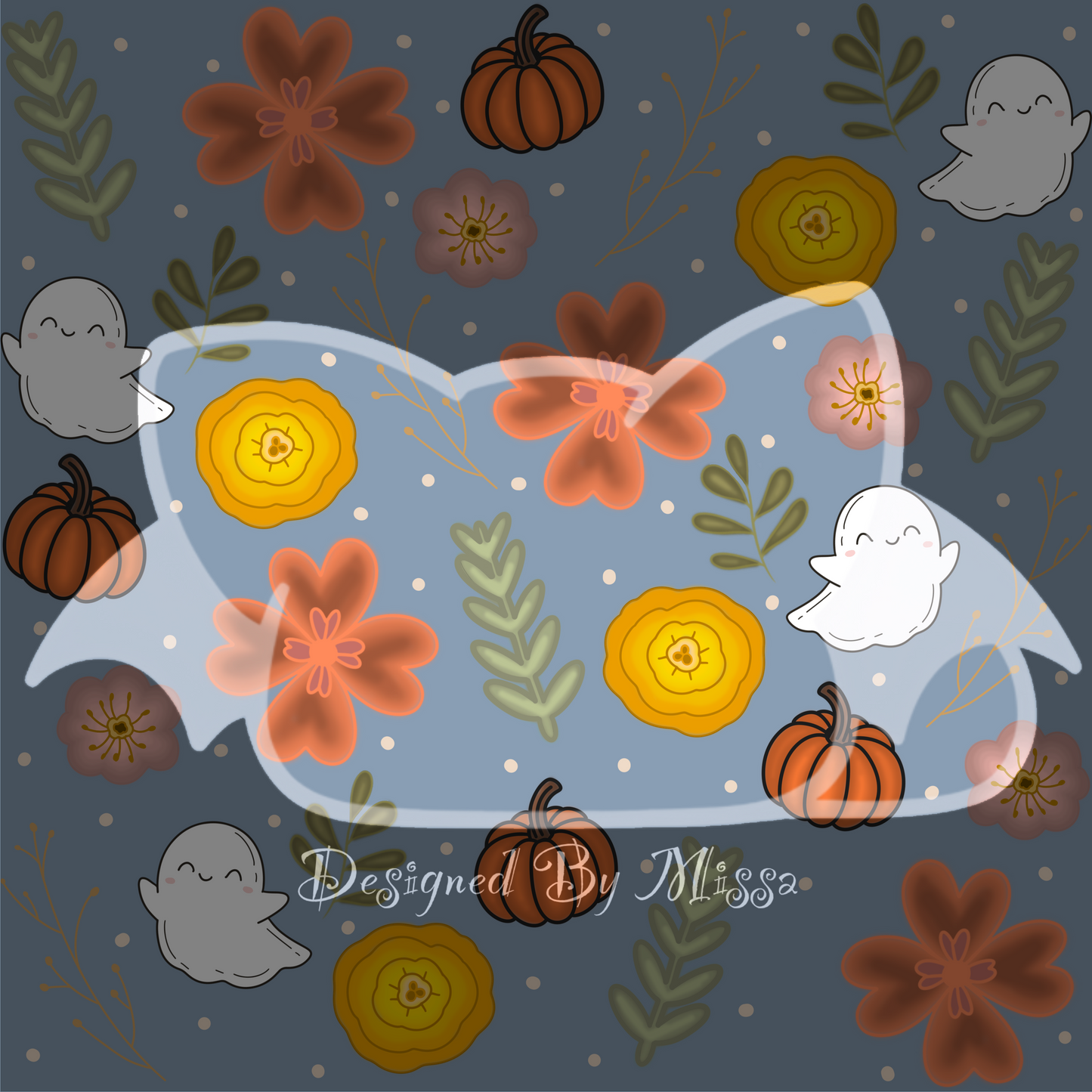 Floral Ghosties-  seamless file