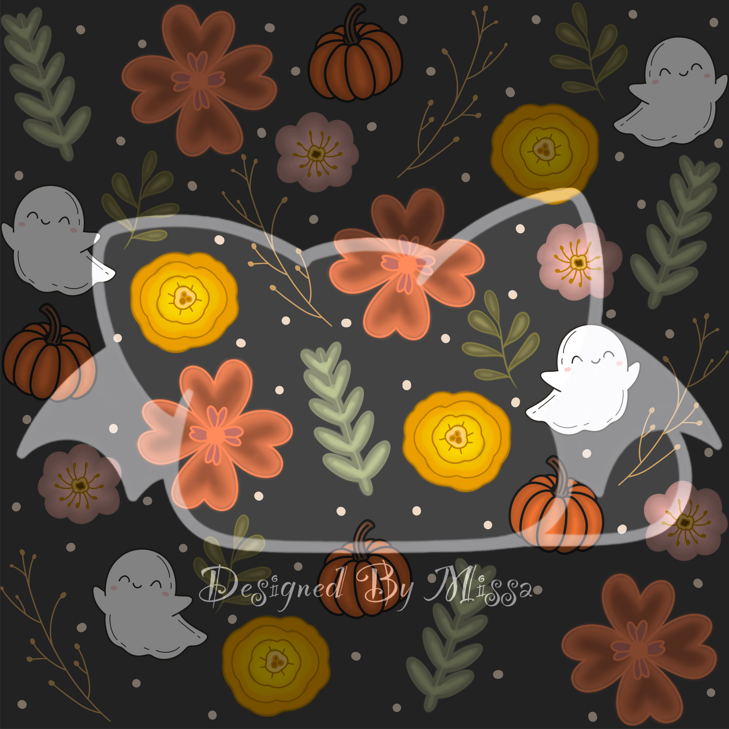 Floral Ghosties-  seamless file