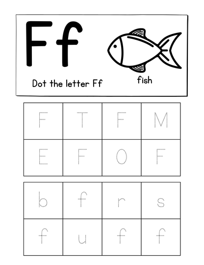 Preschool Bundle 1- Letter S and F