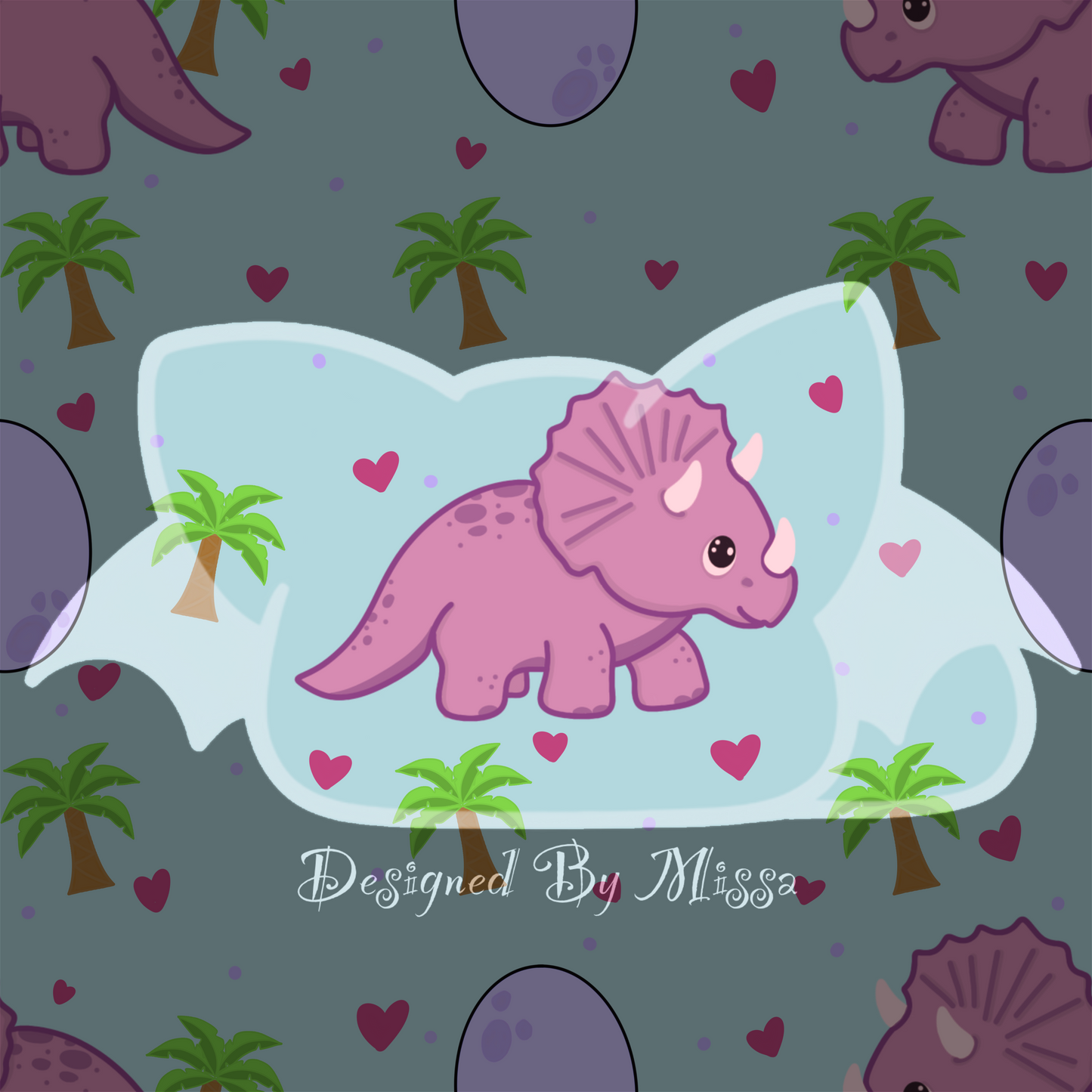 Tricera-Hearts- seamless