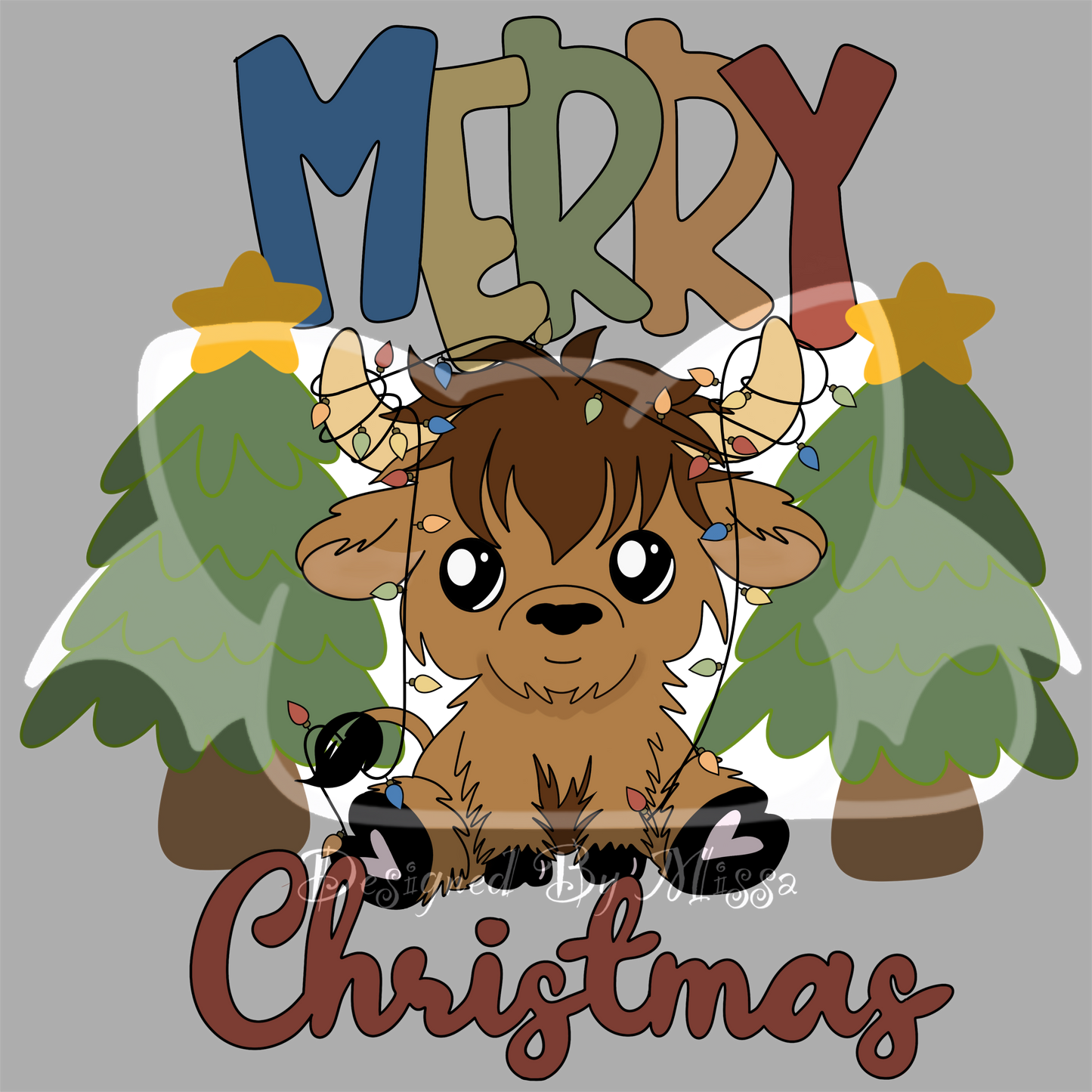 Western Christmas- clip art